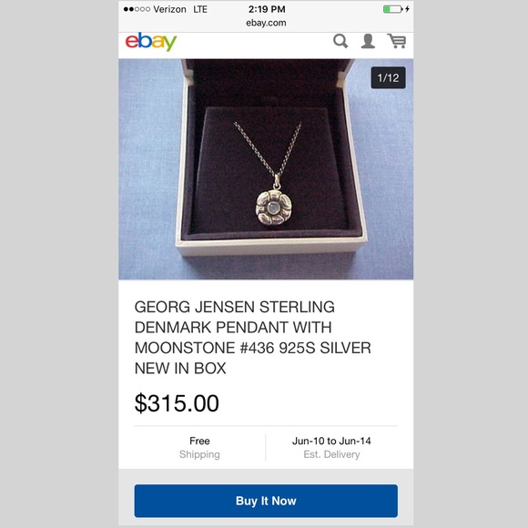 georg jensen Jewelry - Georg Jensen moonstone necklace 🌚